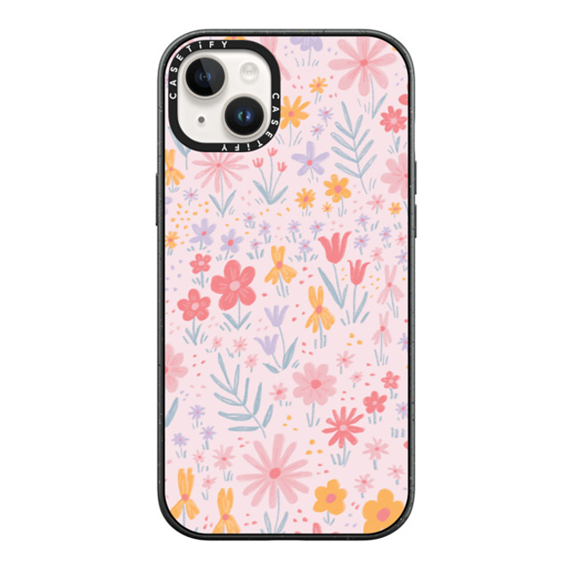 Ivory Paper Co x CASETiFY iPhone 14 Plus ケース マットブラック インパクトケース MagSafe対応 Maddie's Florals by Ivory Paper Co