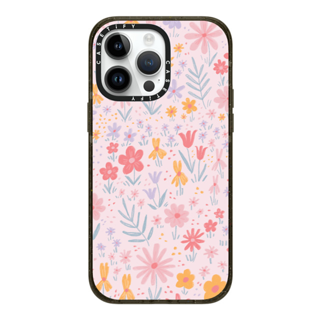 Ivory Paper Co x CASETiFY iPhone 14 Pro Max ケース ブラック インパクトケース MagSafe対応 Maddie's Florals by Ivory Paper Co