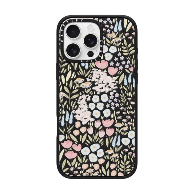 Ivory Paper Co x CASETiFY iPhone 16 Pro Max ケース マットブラック インパクトケース MagSafe対応 Eleanor by Ivory Paper Co