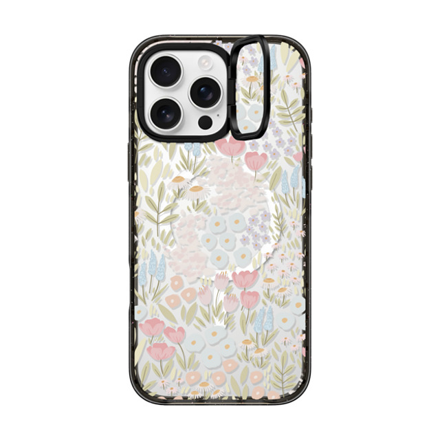 Ivory Paper Co x CASETiFY iPhone 16 Pro Max ケース ブラック インパクトリングスタンドケース MagSafe対応 Eleanor by Ivory Paper Co