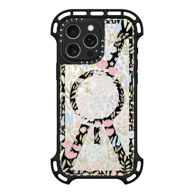 Ivory Paper Co x CASETiFY iPhone 16 Pro Max ケース ブラック ウルトラ バウンスケース MagSafe対応 Eleanor by Ivory Paper Co