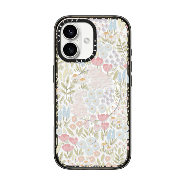 Ivory Paper Co x CASETiFY iPhone 16 ケース ブラック インパクトケース MagSafe対応 Eleanor by Ivory Paper Co