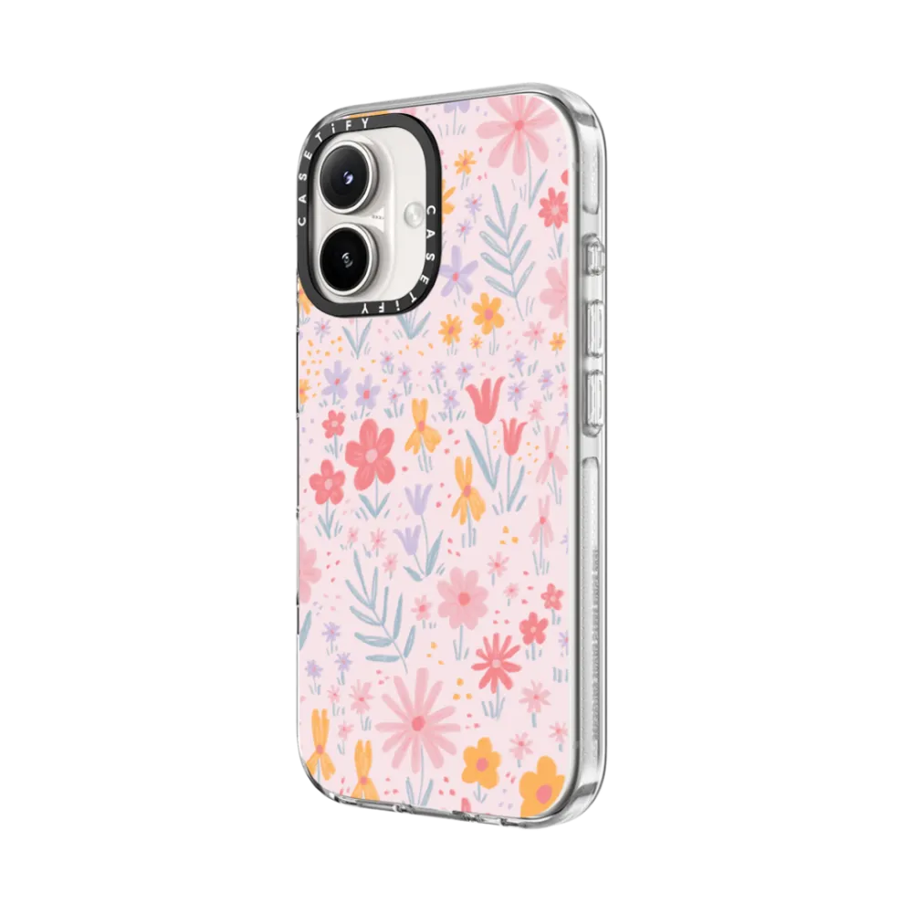 Impact Clear iPhone 16 Case MagSafe Compatible - Maddie's Florals by Ivory Paper Co