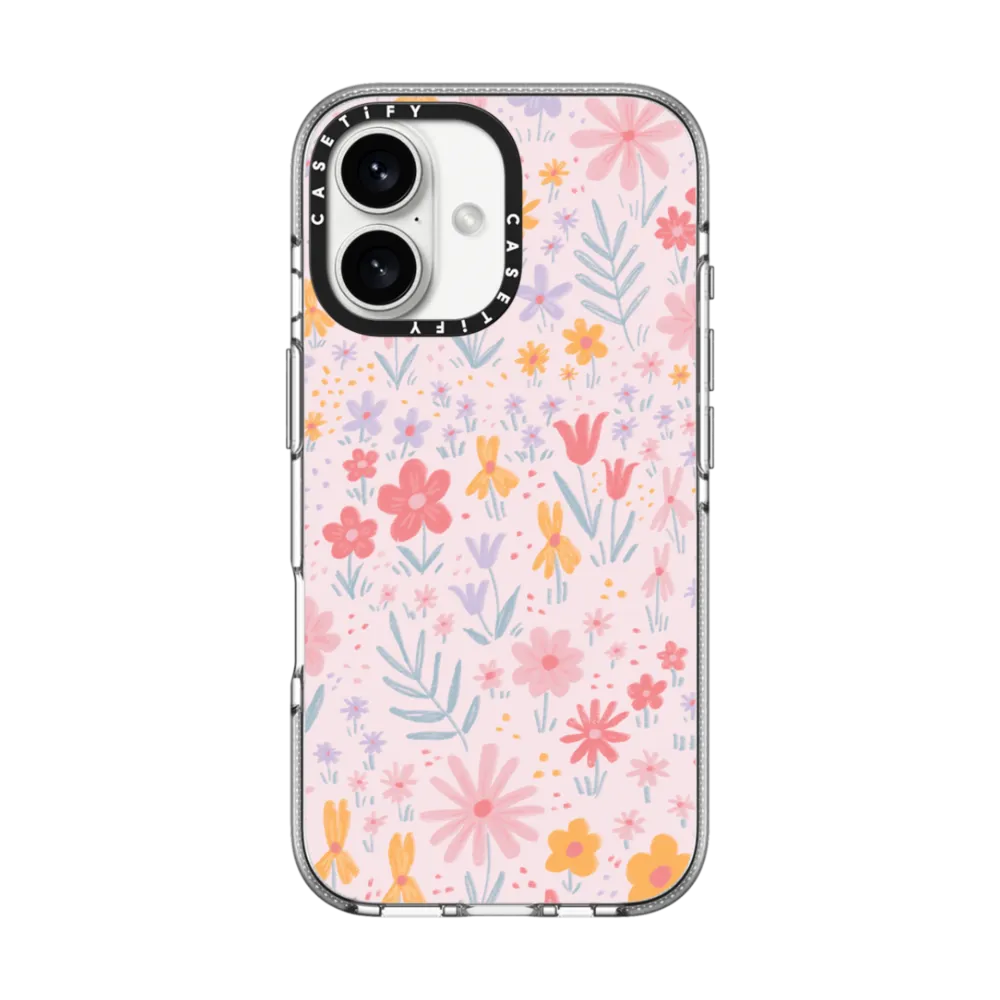 Impact Clear iPhone 16 Case MagSafe Compatible - Maddie's Florals by Ivory Paper Co