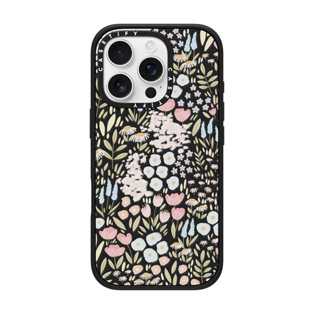 Ivory Paper Co x CASETiFY iPhone 16 Pro ケース マットブラック インパクトケース MagSafe対応 Eleanor by Ivory Paper Co