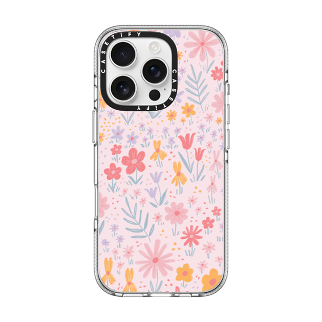 Ivory Paper Co x CASETiFY iPhone 16 Pro ケース クリア クリア ケース MagSafe対応 Maddie's Florals by Ivory Paper Co