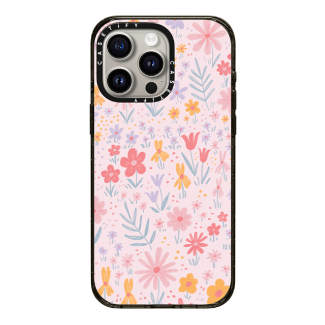 Ivory Paper Co x CASETiFY iPhone 15 Pro Max ケース ブラック インパクトケース Maddie's Florals by Ivory Paper Co