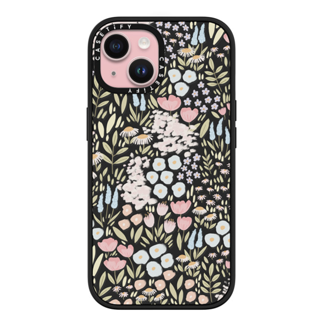 Ivory Paper Co x CASETiFY iPhone 15 ケース マットブラック インパクトケース MagSafe対応 Eleanor by Ivory Paper Co