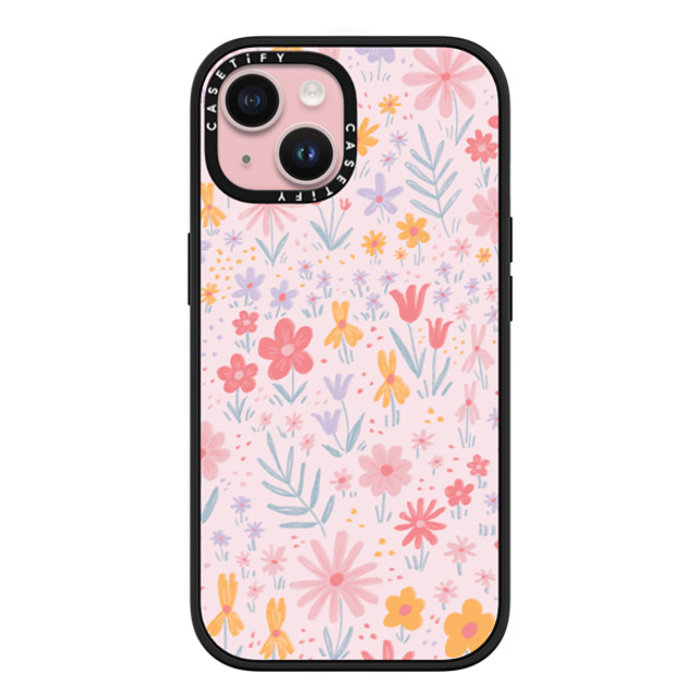 Ivory Paper Co x CASETiFY iPhone 15 ケース マットブラック インパクトケース MagSafe対応 Maddie's Florals by Ivory Paper Co