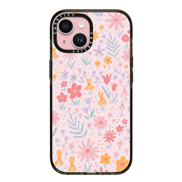 Ivory Paper Co x CASETiFY iPhone 15 ケース ブラック インパクトケース Maddie's Florals by Ivory Paper Co