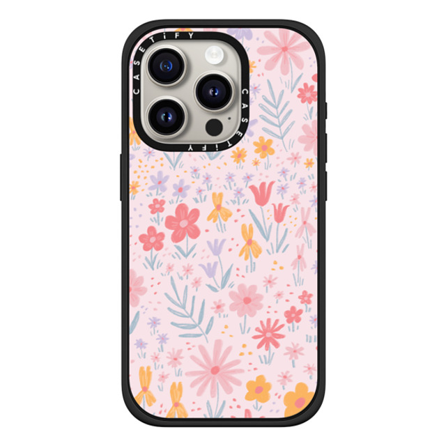 Ivory Paper Co x CASETiFY iPhone 15 Pro ケース マットブラック インパクトケース MagSafe対応 Maddie's Florals by Ivory Paper Co