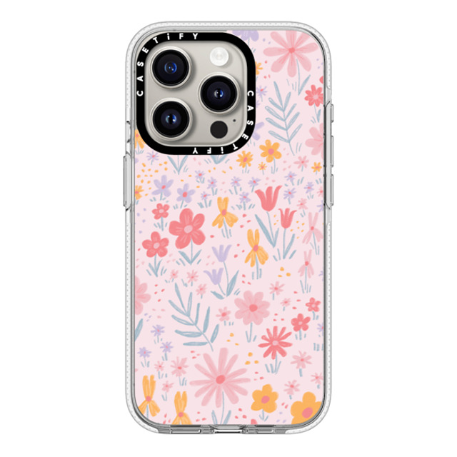 Ivory Paper Co x CASETiFY iPhone 15 Pro ケース クリア クリア ケース MagSafe対応 Maddie's Florals by Ivory Paper Co