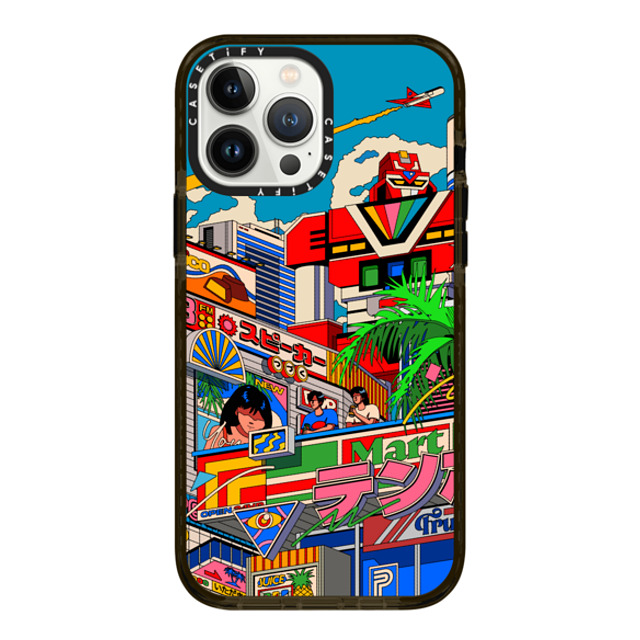 Ardhira Putra x CASETiFY iPhone 13 Pro Max ケース ブラック インパクトケース CITY BREEZE