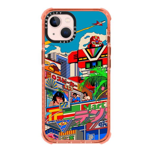 Ardhira Putra x CASETiFY iPhone 13 ケース Peach ウルトラインパクトケース CITY BREEZE