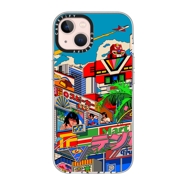 Ardhira Putra x CASETiFY iPhone 13 ケース クリア クリア ケース MagSafe対応 CITY BREEZE