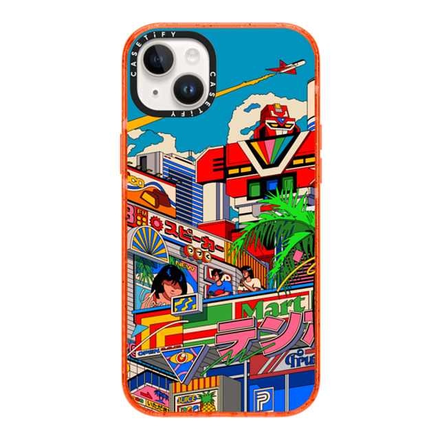 Ardhira Putra x CASETiFY iPhone 14 Plus Case Pattern,Anime オレンジ Impact Case MagSafe Compatible CITY BREEZE Mother's Day Ardhira Putra x CASETiFY iPhone 14 Plus Case Pattern,Anime オレンジ Impact Case MagSafe Compatible CITY BREEZE Mother's Day