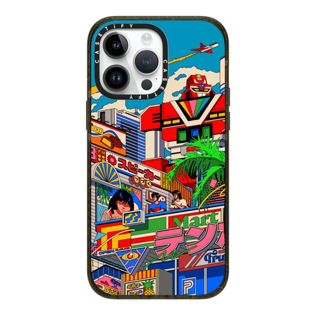 Ardhira Putra x CASETiFY iPhone 14 Pro Max ケース ブラック インパクトケース MagSafe対応 CITY BREEZE