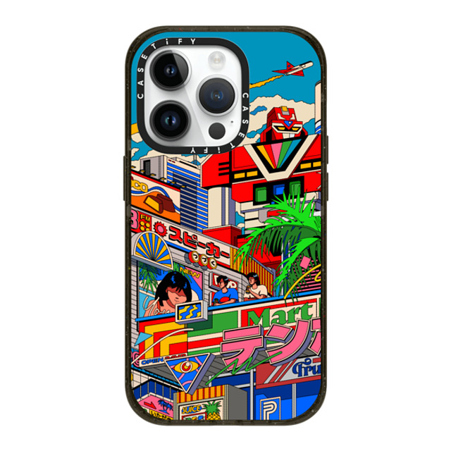 Ardhira Putra x CASETiFY iPhone 14 Pro ケース ブラック インパクトケース MagSafe対応 CITY BREEZE