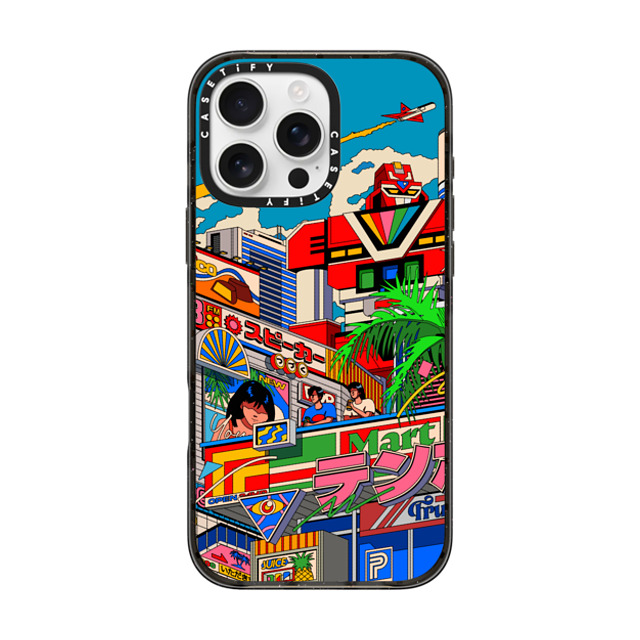 Ardhira Putra x CASETiFY iPhone 16 Pro Max ケース ブラック インパクトケース MagSafe対応 CITY BREEZE