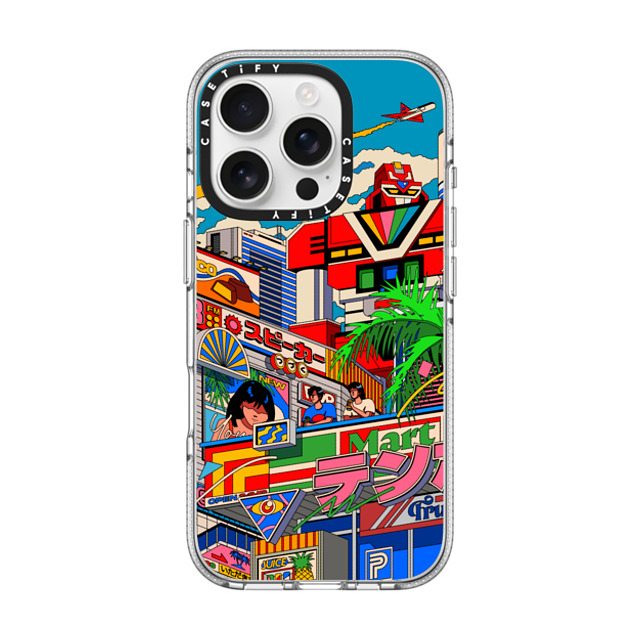 Ardhira Putra x CASETiFY iPhone 16 Pro ケース クリア クリア ケース MagSafe対応 CITY BREEZE