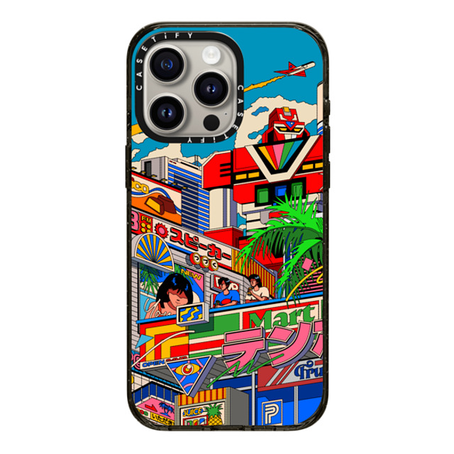 Ardhira Putra x CASETiFY iPhone 15 Pro Max ケース ブラック インパクトケース CITY BREEZE