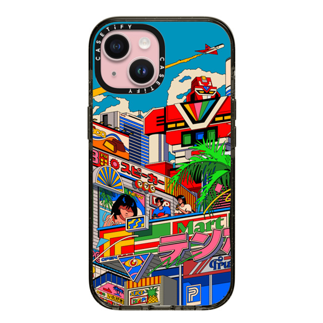 Ardhira Putra x CASETiFY iPhone 15 ケース ブラック インパクトケース CITY BREEZE