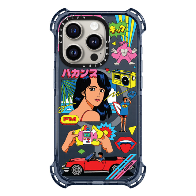 Ardhira Putra x CASETiFY iPhone 15 Pro Case Anime,Pop Art Classic Blue バウンスケース VACATION Mother's Day Ardhira Putra x CASETiFY iPhone 15 Pro Case Anime,Pop Art Classic Blue バウンスケース VACATION Mother's Day