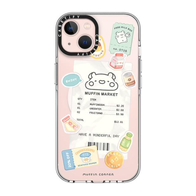 Muffin Corner x CASETiFY iPhone 13 ケース クリア クリア ケース MagSafe対応 Muffinmaru's Konbini by Muffin Corner