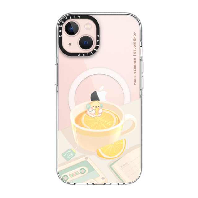Muffin Corner x CASETiFY iPhone 13 ケース クリア クリア ケース MagSafe対応 Lemon Lo-fi by Muffin Corner