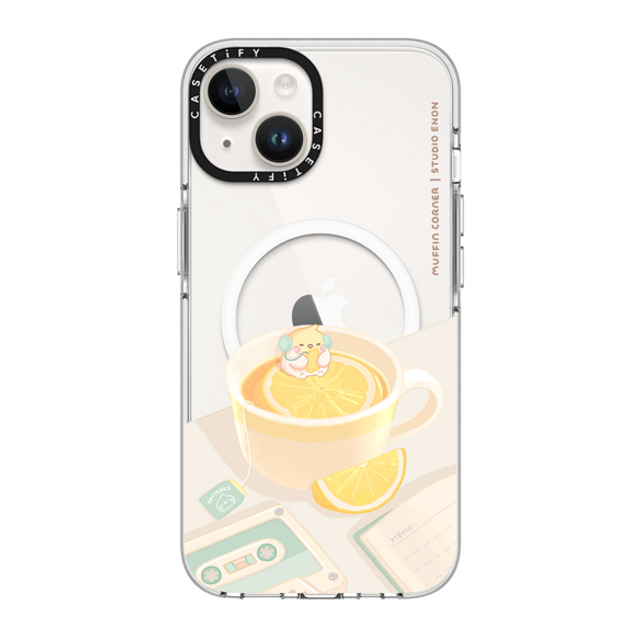 Muffin Corner x CASETiFY iPhone 14 ケース クリア クリア ケース MagSafe対応 Lemon Lo-fi by Muffin Corner