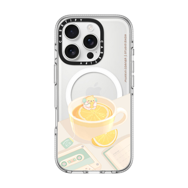 Muffin Corner x CASETiFY iPhone 16 Pro ケース クリア クリア ケース MagSafe対応 Lemon Lo-fi by Muffin Corner