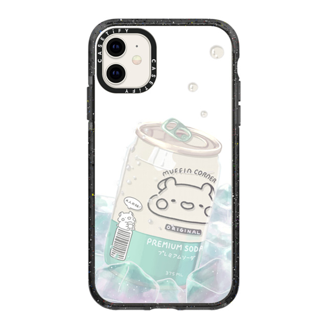 Muffin Corner x CASETiFY iPhone 11 ケース ブラック インパクトケース Premium Soda by Muffin Corner