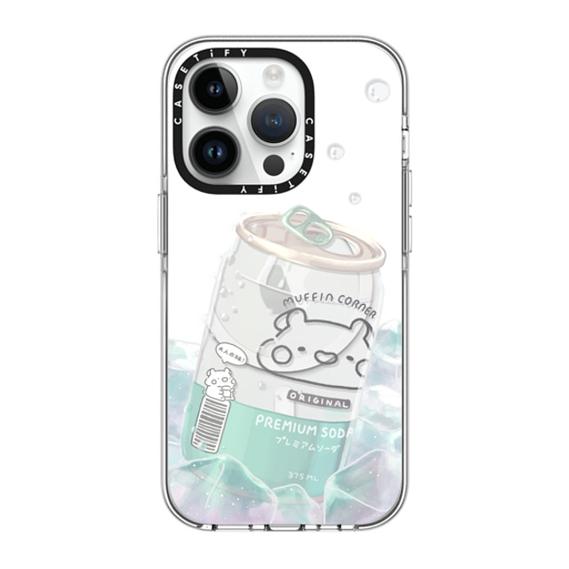 Muffin Corner x CASETiFY iPhone 14 Pro Case Clear Clear Case MagSafe Compatible Premium Soda by Muffin Corner Muffin Corner x CASETiFY iPhone 14 Pro Case Clear Clear Case MagSafe Compatible Premium Soda by Muffin Corner