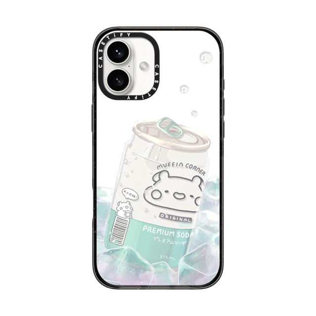 Muffin Corner x CASETiFY iPhone 16 Plus Case Animal,Cartoon Black インパクトケース Premium Soda by Muffin Corner Back to School Muffin Corner x CASETiFY iPhone 16 Plus Case Animal,Cartoon Black インパクトケース Premium Soda by Muffin Corner Back to School