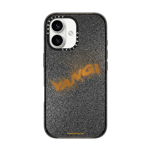CASETiFY iPhone 16 ケース ブラック インパクトケース YANGI Rust yangi official