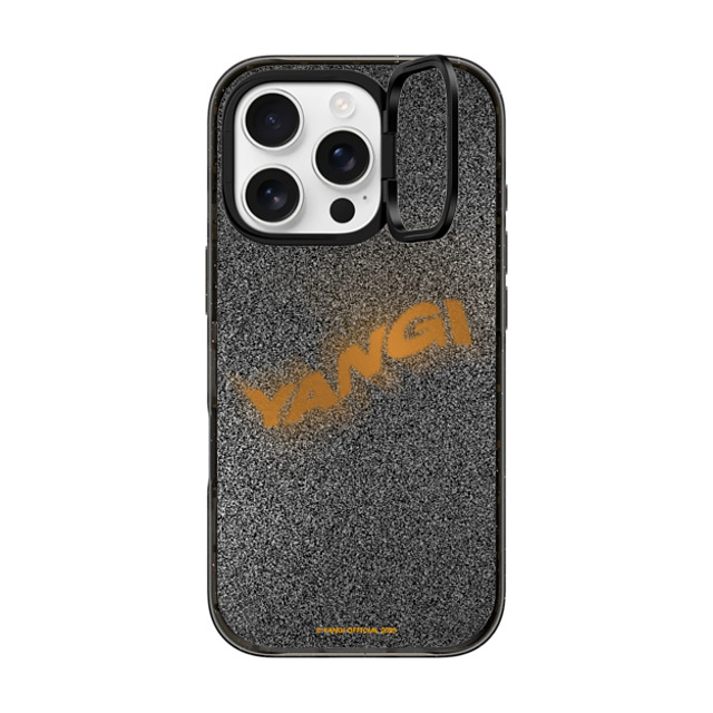 CASETiFY iPhone 16 Pro ケース ブラック インパクトリングスタンドケース MagSafe対応 YANGI Rust yangi official
