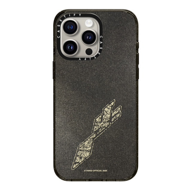 CASETiFY iPhone 15 Pro Max ケース ブラック インパクトケース MagSafe対応 YANGI Faded Hoodie Case yangi official