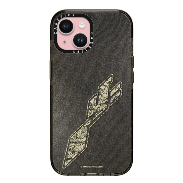 CASETiFY iPhone 15 ケース ブラック インパクトケース MagSafe対応 YANGI Faded Hoodie Case yangi official
