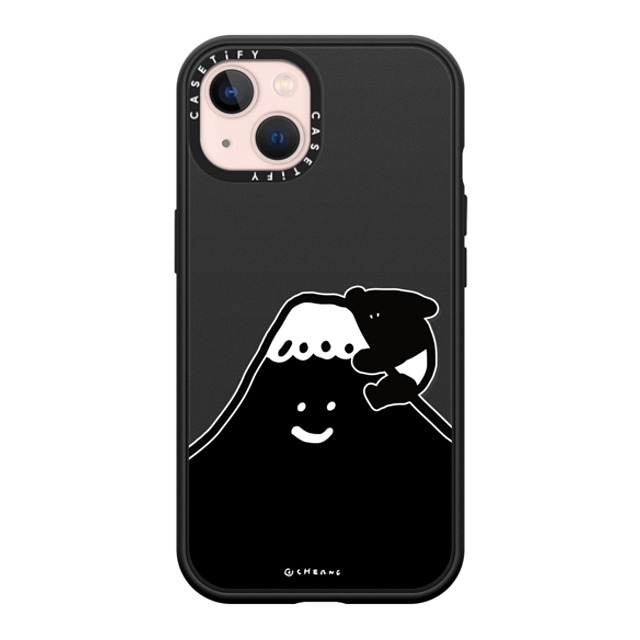 Cherng x CASETiFY iPhone 13 ケース マットブラック インパクトケース MagSafe対応 LAIMO FUJI