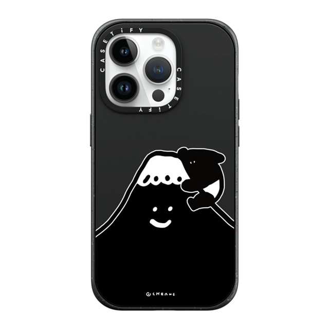 Cherng x CASETiFY iPhone 14 Pro ケース マットブラック インパクトケース MagSafe対応 LAIMO FUJI