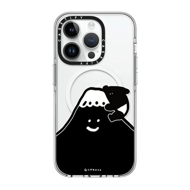 Cherng x CASETiFY iPhone 14 Pro ケース クリア クリア ケース MagSafe対応 LAIMO FUJI