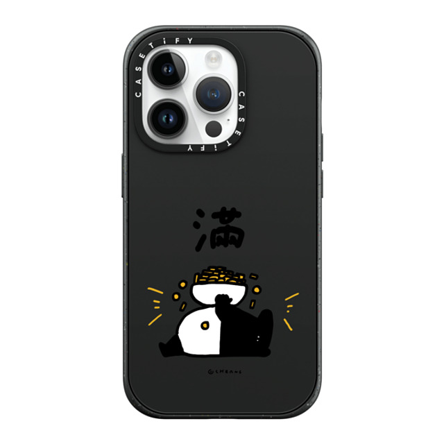 Cherng x CASETiFY iPhone 14 Pro ケース マットブラック インパクトケース MagSafe対応 OVERFLOW