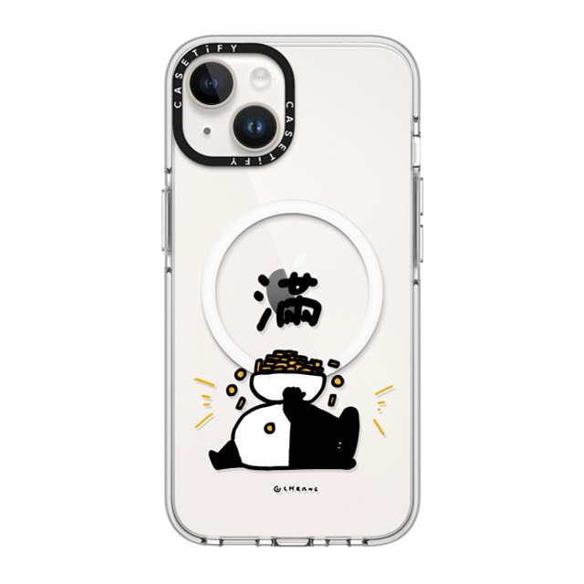 Cherng x CASETiFY iPhone 14 ケース クリア クリア ケース MagSafe対応 OVERFLOW