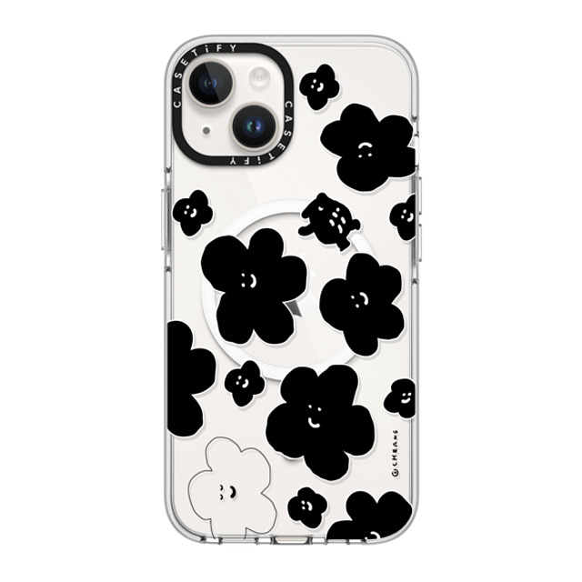 Cherng x CASETiFY iPhone 14 Case Clear Clear Case MagSafe Compatible FLOWER MO (V2) Cherng x CASETiFY iPhone 14 Case Clear Clear Case MagSafe Compatible FLOWER MO (V2)