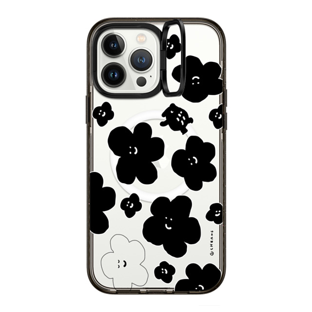 Cherng x CASETiFY iPhone 13 Pro Max Case Animal,Cartoon Black インパクトリングスタンドケース MagSafe対応 FLOWER MO (V2) Back to School Cherng x CASETiFY iPhone 13 Pro Max Case Animal,Cartoon Black インパクトリングスタンドケース MagSafe対応 FLOWER MO (V2) Back to School
