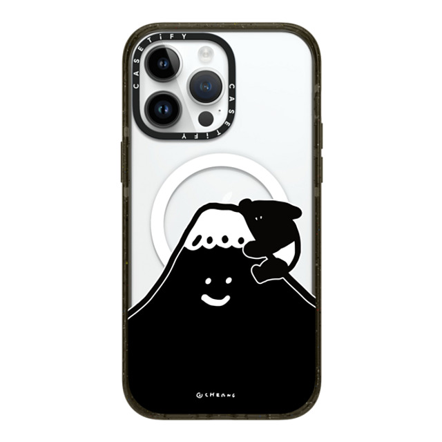 Cherng x CASETiFY iPhone 14 Pro Max ケース ブラック インパクトケース MagSafe対応 LAIMO FUJI