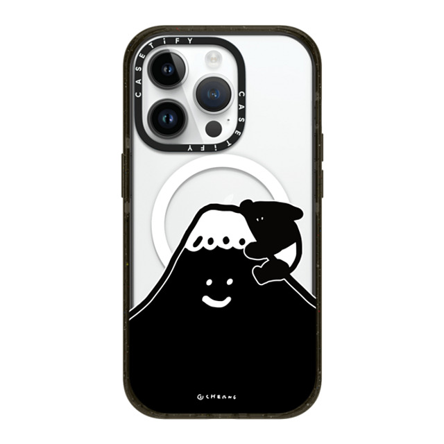 Cherng x CASETiFY iPhone 14 Pro ケース ブラック インパクトケース MagSafe対応 LAIMO FUJI