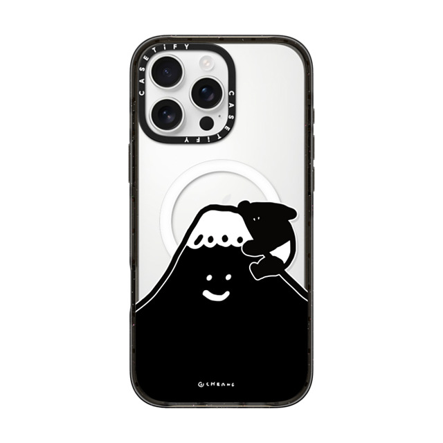 Cherng x CASETiFY iPhone 16 Pro Max ケース ブラック インパクトケース MagSafe対応 LAIMO FUJI