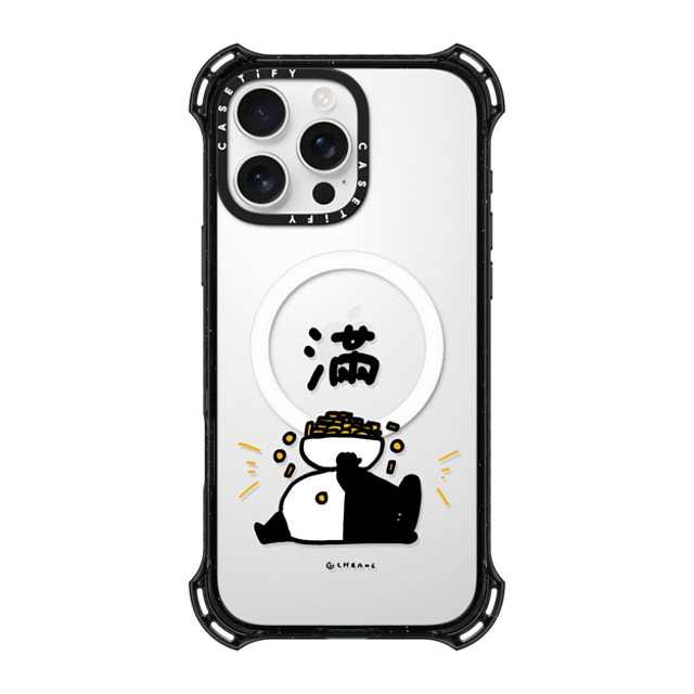 Cherng x CASETiFY iPhone 16 Pro Max ケース ブラック バウンスケース OVERFLOW