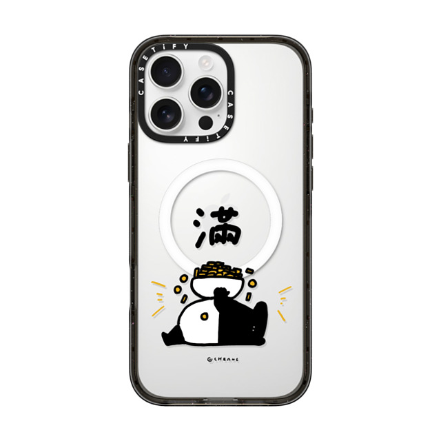 Cherng x CASETiFY iPhone 16 Pro Max ケース ブラック インパクトケース MagSafe対応 OVERFLOW